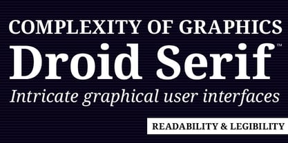 Droid Serif Font Poster 1