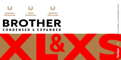 Brother XL&XS Font Poster 1