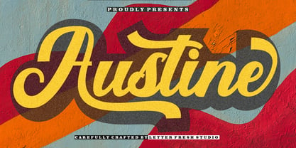 Austine Script Font Poster 1