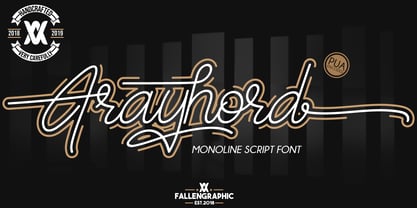 Frayhord Monoline Font Poster 9