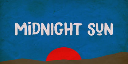 Midnight Sun Font Poster 5