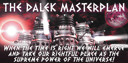 Dalek Font Poster 4