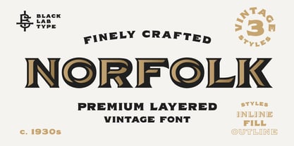 BLT Norfolk Font Poster 5