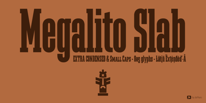 Megalito Slab Font Poster 1