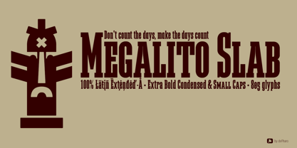 Megalito Slab Font Poster 4