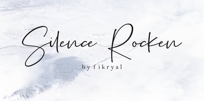 Silence Rocken Font Poster 5