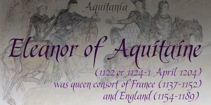 Aquitania Script Fuente Póster 2