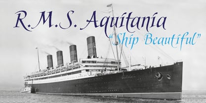 Aquitania Script Font Poster 4