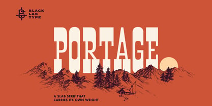 BLT Portage Font Poster 5