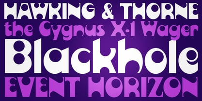 Blackhole PB Font Poster 5