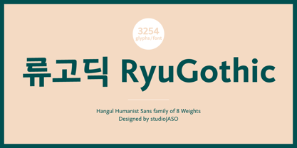 RyuGothic Font Poster 7