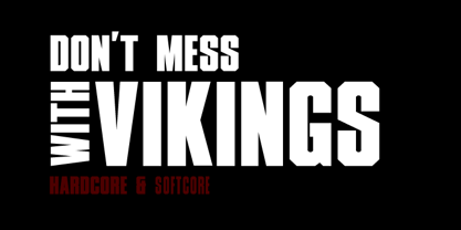 XXII DONT MESS WITH VIKINGS Police Affiche 1