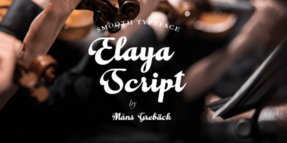 Elaya Script Font Poster 5