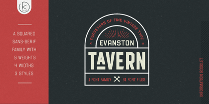 Evanston Tavern Font Poster 4