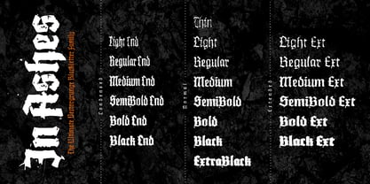 XXII InAshes Font Poster 3
