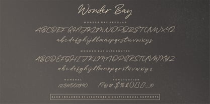 Wonder Bay Font Poster 1