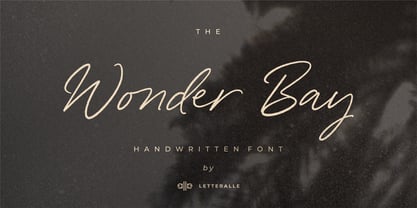 Wonder Bay Font Poster 10