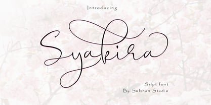 Syakira Font Poster 7
