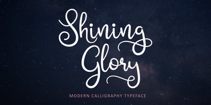 Shining Glory Font Poster 9