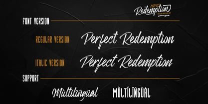 Perfect Redemption Font Poster 7