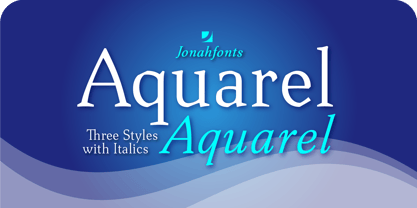 Aquarel Font Poster 1