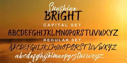 Bright Sunshine Font Poster 10