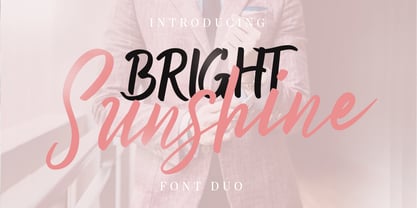 Bright Sunshine Font Poster 1