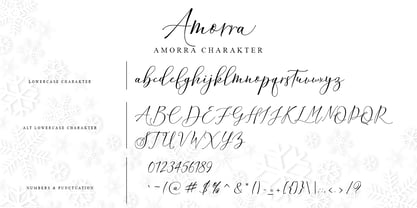 Amorra Script Font Poster 1