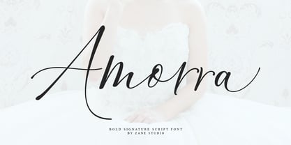 Amorra Script Font Poster 9