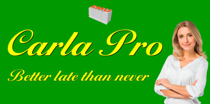 Carla Pro Font Poster 1