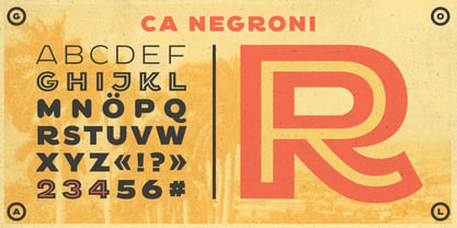 CA Negroni Font Poster 2