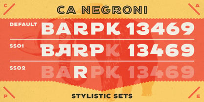 CA Negroni Font Poster 5