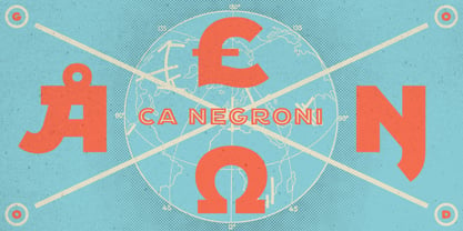 CA Negroni Font Poster 6