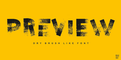 Dry Brush Blocks Font Poster 3