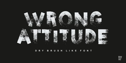 Dry Brush Blocks Font Poster 4