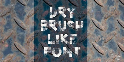 Dry Brush Blocks Font Poster 5