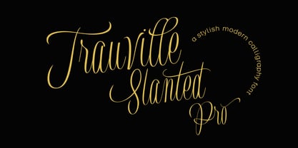 Trauville Font Poster 5