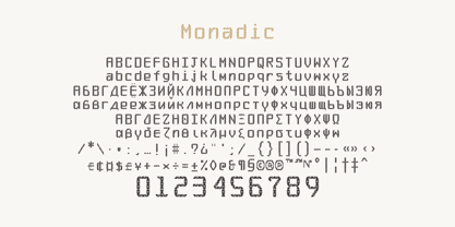 Monadic Font Poster 7