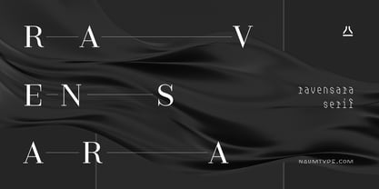 Ravensara Serif Fuente Póster 1