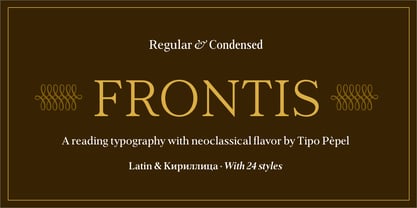Frontis Font Poster 11