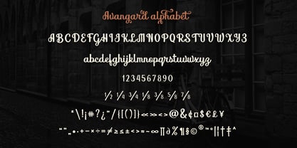 Avangard Font Poster 2
