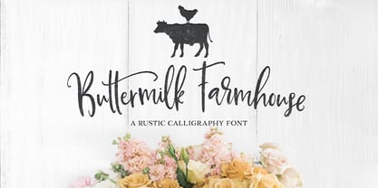 Buttermilk Farmhouse Font Poster 15