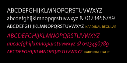 Kardinal Font Poster 7