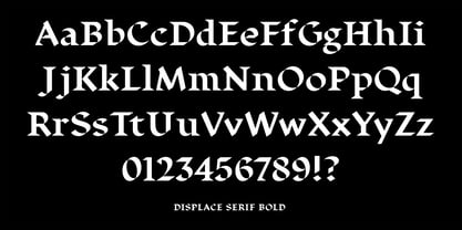 Displace Serif Font Poster 1