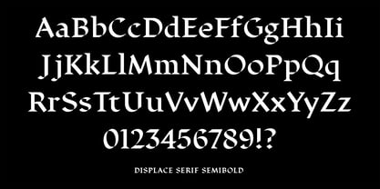 Displace Serif Font Poster 2