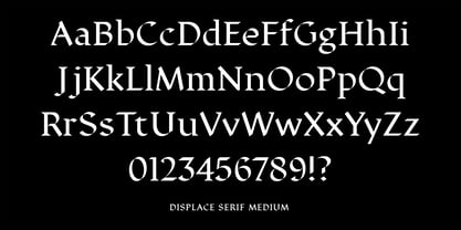 Displace Serif Font Poster 3