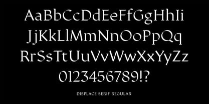Displace Serif Font Poster 4