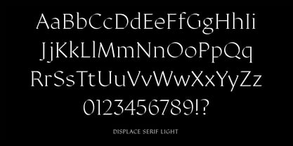 Displace Serif Font Poster 5
