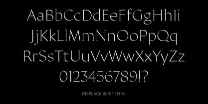 Displace Serif Font Poster 6
