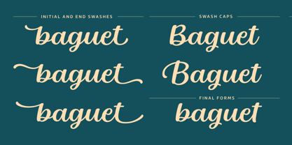 Baguet Script Fuente Póster 15